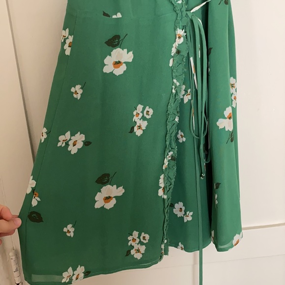 NWOT Reformation Green Garnet Mini Dress - Picture 11 of 15